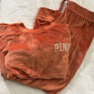 PINK Velour Sweatsuit